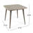 Aniiya 4 - Person Acacia Patio Dining Set with Square Table