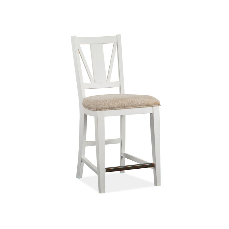Chaise d'appoint en tissu, Brun, Blanc craie