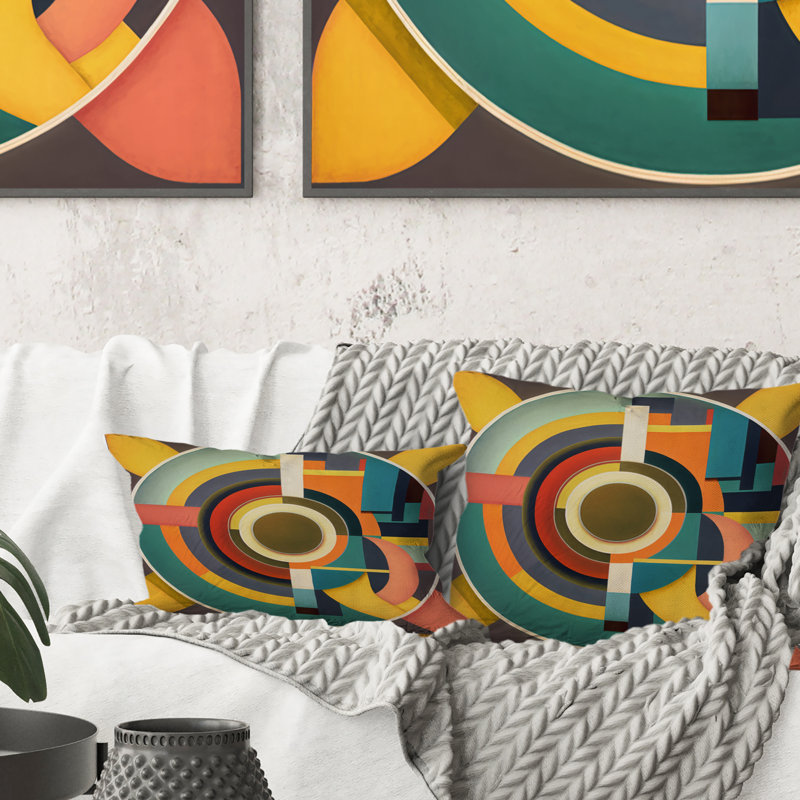 Coussin Mid-Century Vintage Circular Visions