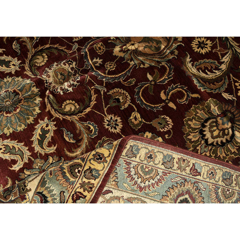 Wool Oriental Area Rug in Cream