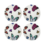 Butterflies Pebble 4 Piece Vinyl Placemat Set