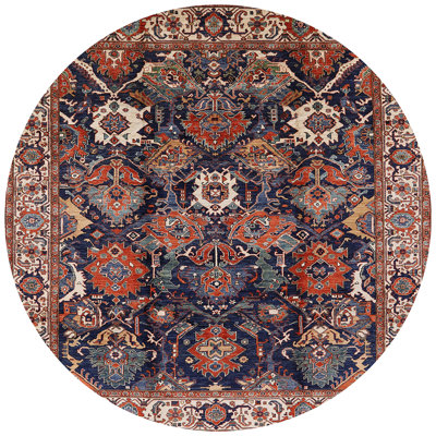 Tapis oriental brun / beige / bleu