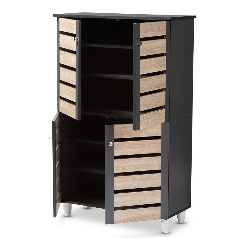 18 Pair Shoe Storage Cabinet