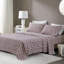 Drap de couleur rouille surdimensionné pour grand lit 4 pièces 100% flanelle de coton surdimensionné pour matelas de 18 po pré-rétréci avec des draps plats 2 taies d'oreiller lavables à la machine