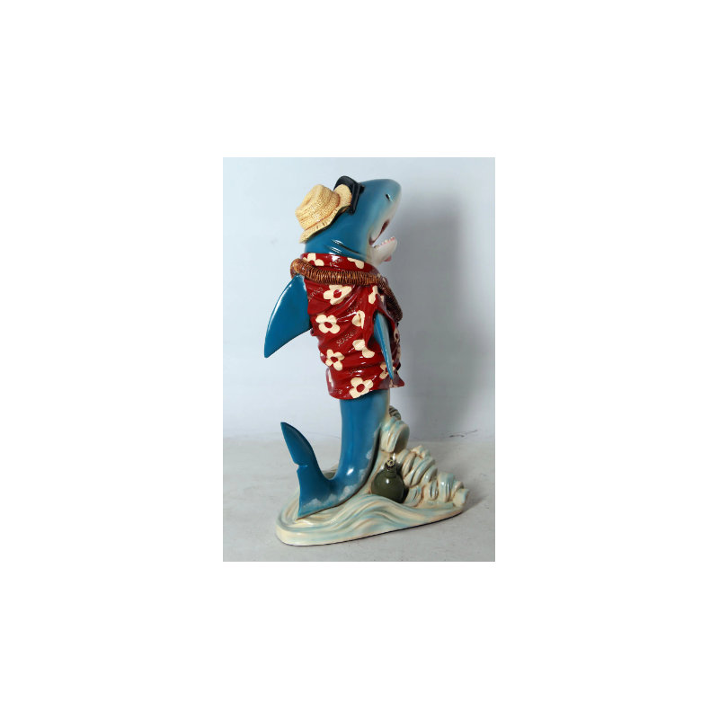 Statue petit majordome requin