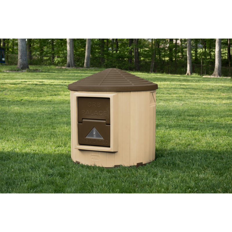 CRB Palace Premium Insulated Dog House, Tan/Brown