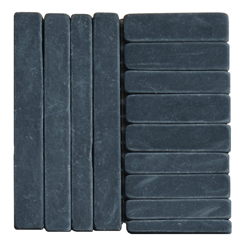 Black Slate 2x4 Alternate Pattern Mosaic Blend