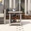 Table d'appoint extérieure carrée en aluminium l 20 po Alumacube