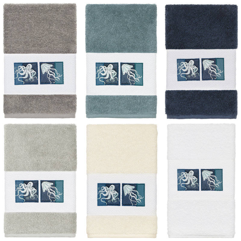 Ensemble de serviettes 3 pièces AVA, Bleu minuit, 1 Piece Hand Towel