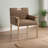 Aimee Vegan Leather Dining Arm Chair-1901019751-1901019750