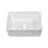 16"x12" White Ceramic Rectangular Bathroom Sink