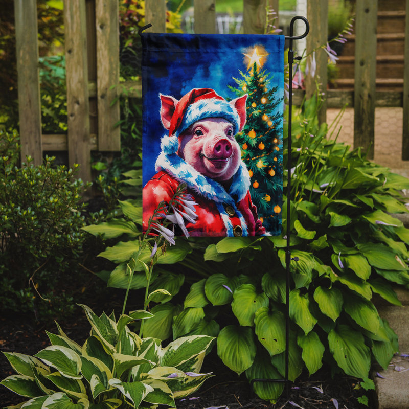 Drapeau de jardin de Noël, Cochon