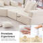 Canapé modulaire surdimensionné rembourré de mousse Breydan-761111157