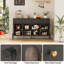 62'' Buffet Cabinet With Storage,Coffee Bar Cabinet With 3 Drawers And 4 Fluted Glass Doors,Large Sideboard Cabinet For Home,Kitchen,Dining Room