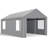 10'x20' Heavy Duty Portable Garage, Upgraded Car Canopy with Removable Sidewalls-104430367