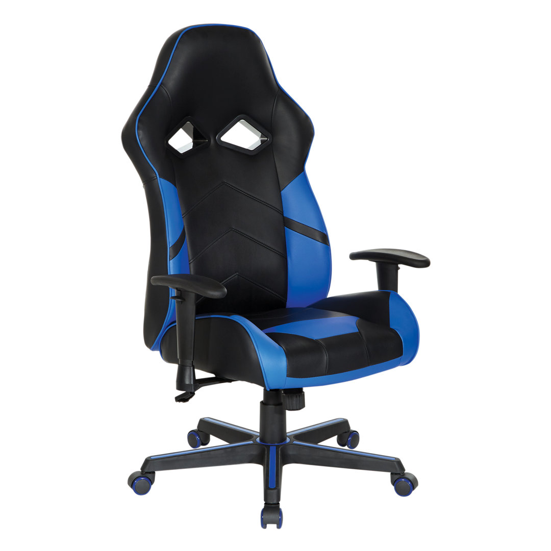 Inbox Zero Adjustable Ergonomic Faux Leather Swiveling PC & Racing Game Chair Inbox Zero