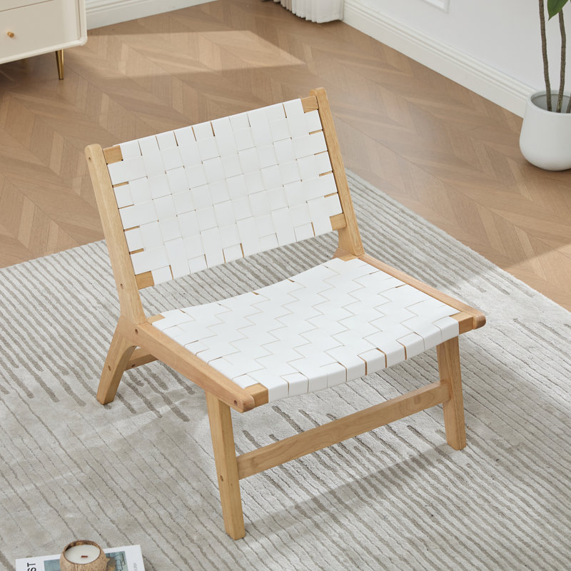 Upholstered Armless, White