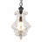 Ambrose 1-Light 12.6" Rustic Distressed Wood Dimmable Chandelier, Wooden Farmhouse Chandelier Kitchen Island Light-1560285371