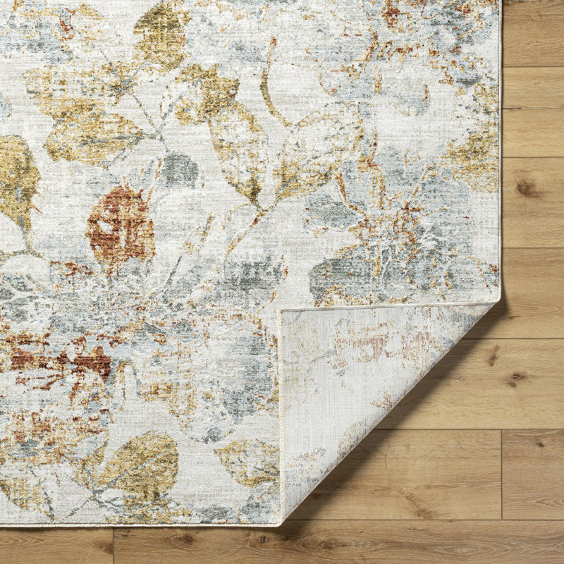 Salome Deep Teal/Rust Area Rug, Rectangle 5' x 7'5"