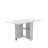 Fully Unfolded 51.18 Inches White Foldable Table, Suitable For Small Family Table Or Display Table Convenient, Home Simple Long Table, Simple And Lightweight