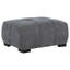 Repose-pieds rectangulaire gris anthracite Plather