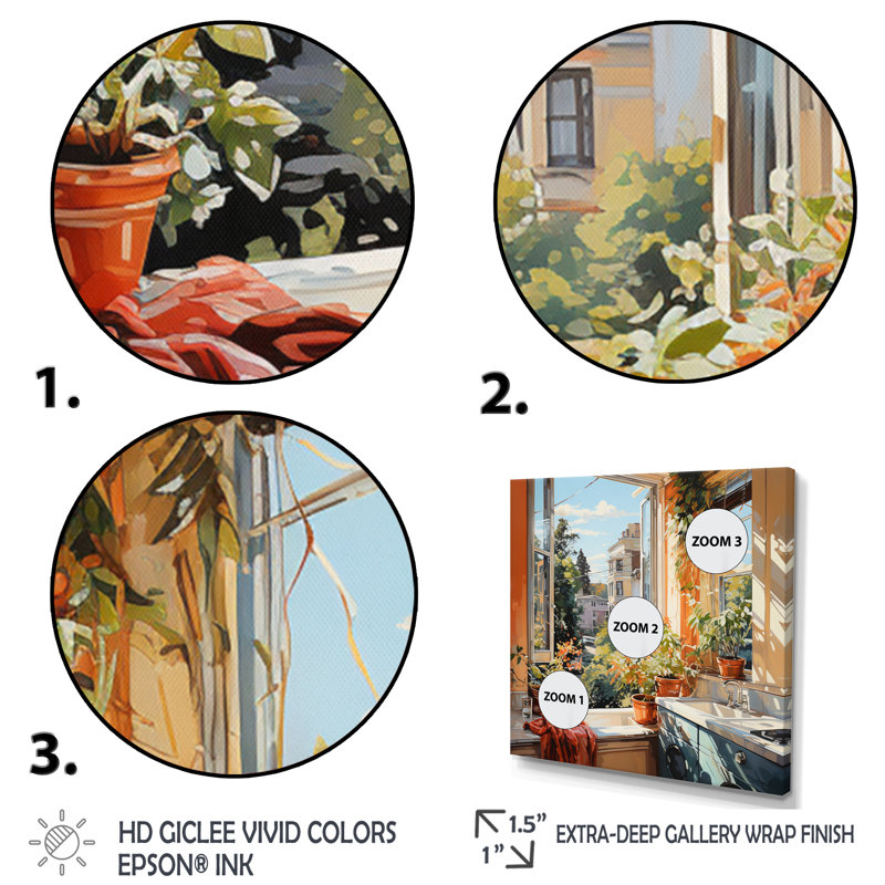 «Bath Laundry Urban Oasis II», reproduction sur toile, H 24 po x l 24 po x P 1 po, Cadre simple argenté