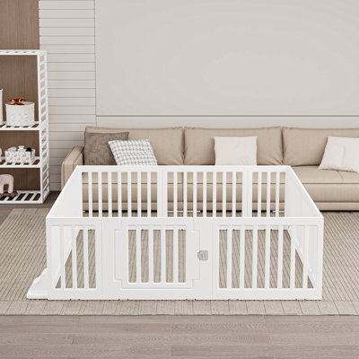 Playpen, Baby Fence 2 Ways Deformation Fence, Easy Assembly