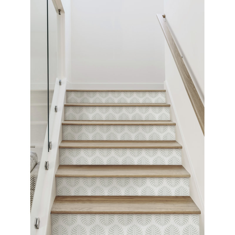Adhésif décoratif peler et coller, H 6 po x l 48 po, Sauge