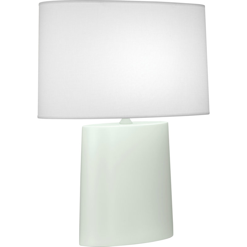Victor Ceramic Table Lamp, Matte Celadon