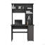 Bureau bahut Compu 180, tablettes multiples, plateau à clavier rétractable, panneau de porte pour unité centrale, tiroir-1753641076