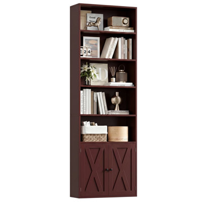 82.3" Tall Bookshelf And Bookcase, 7-Tier Floor Standing Bookcase For Home Office, Living Room
