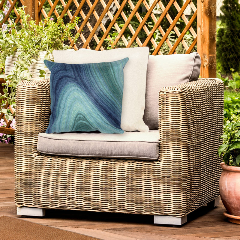 Liora Manne Visions III Ripples Indoor/Outdoor Pillow Gulf