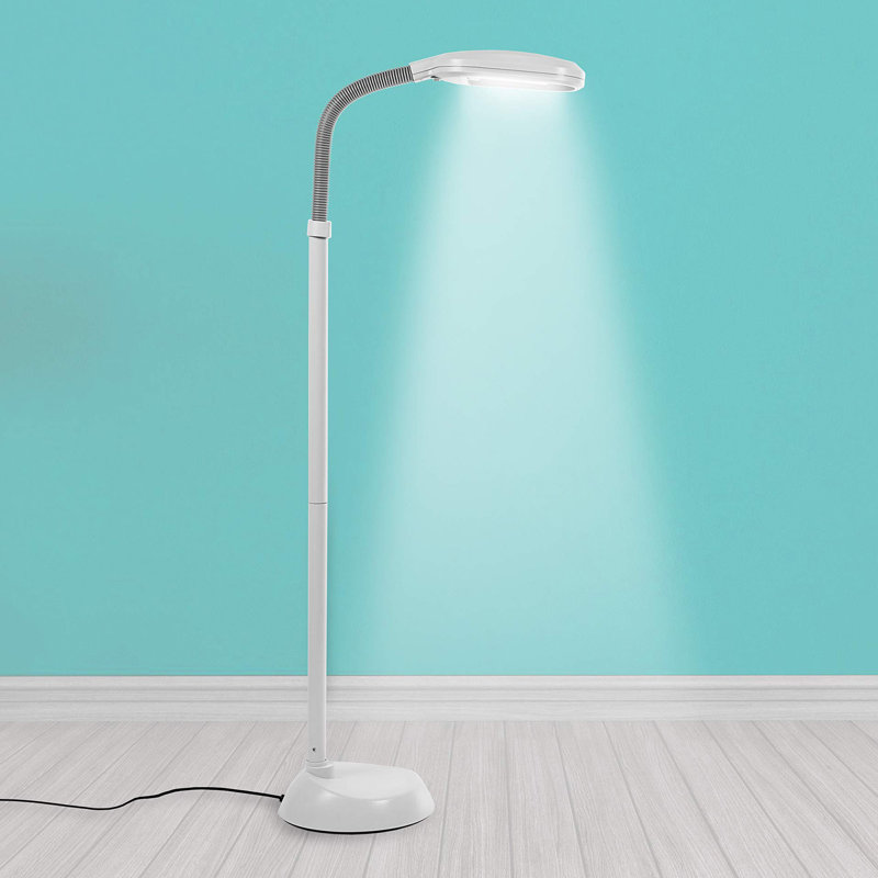 Lampe de travail sur pied 53 po, gris