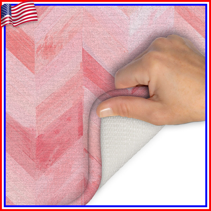 Tapis de bain Pink, L 34 po x L 21 po