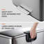 Stainless Steel Step On Dual Compartment Recycling Trash Can