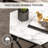 Hexagonal Coffee Table With High Gloss Effect Table Top