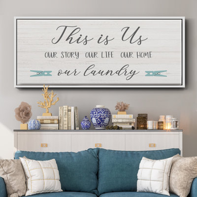 «Us and our Laundry», toile encadrée