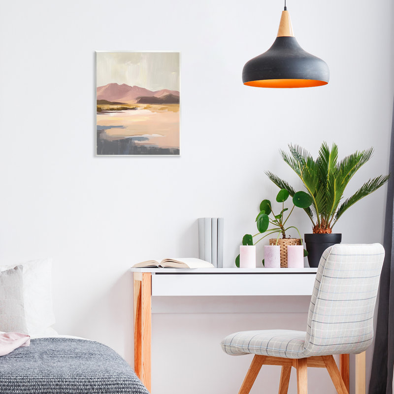 «Desert Mountain Sunrise», peinture murale, conception par Heidi Kuntz