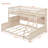 Twin XL Over Queen Bunk Bed With Integrated Shelving-123985981