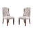 Wilfred Tufted Wingback Upholstered Side Chair in Ivory