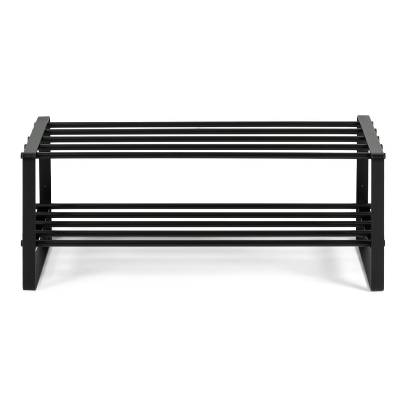 8 Pair Shoe Rack, Black