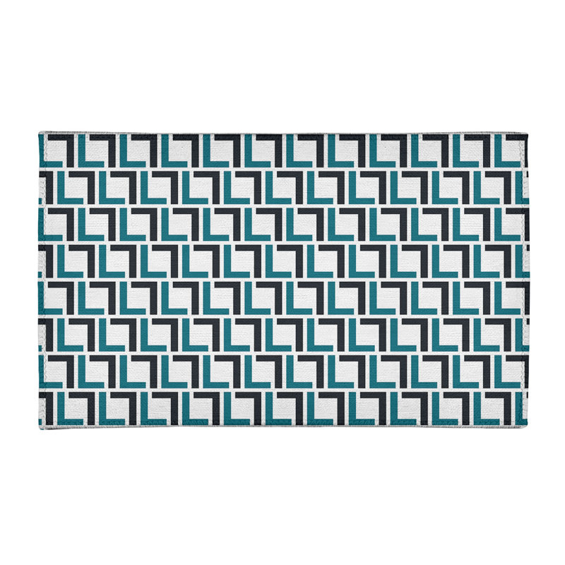 Geometric Indoor Rug, Rectangle 3' x 5'