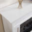 Foyer de 48 po en pierre style marbre