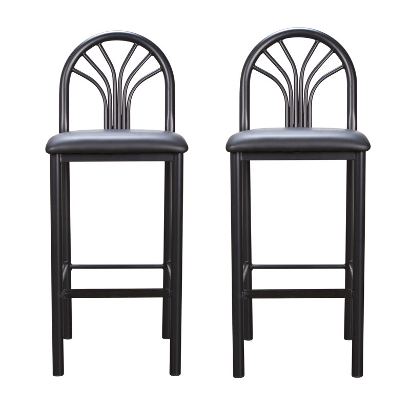 Jevhen Upholstered Counter Stool with Steel Frame