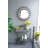 32X15x31" Maggie Galvanized Tray Table Accent Table