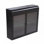 Armoire murale élégante avec portes en verre cannelé et tablettes réglables pour des solutions de rangement modernes