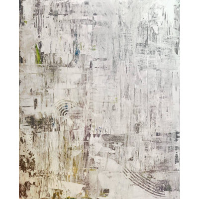 Taupe Gray Abstract Print