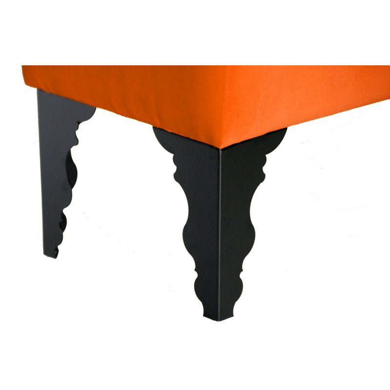Artedeco Upholstered Bench, Orange