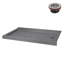 Base de douche en acrylique gris mat avec drain à droite 60 po x 36 po Streamline-118934373