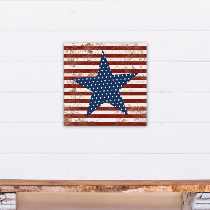 «Stars and Stripes», impression sur toile tendue